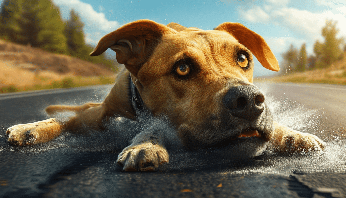 découvrez l'incroyable histoire de ce chien qui a sauvé la vie de son maître lors d'un tragique accident de la route aux états-unis. un véritable héros canin qui mérite d'être célébré.