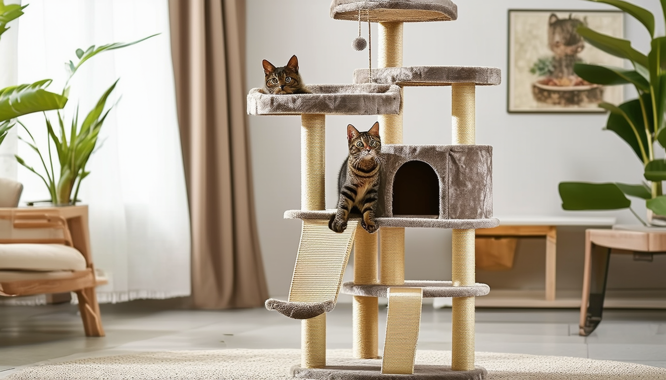 découvrez comment divertir votre chat avec cet arbre à chat révolutionnaire, à petit prix et offrant des heures de jeux et de bien-être pour votre félin préféré !
