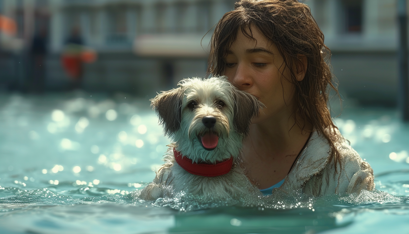 paris : a-t-elle risqué sa vie pour sauver son chien de la noyade ? découvrez la vérité sur cet incroyable sauvetage !